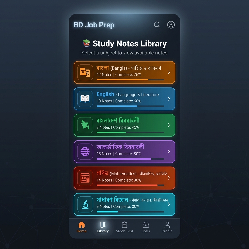 Subject-Wise Notes